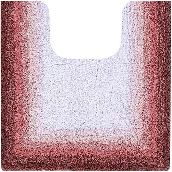 Better Trends Torrent Collection 100% Cotton 20' x 20' Contour Bath Rug in Rose - BATO2020RO