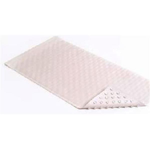 Daphnes Dinnette BMAT-C4V04-04 18 x 36 in. White Wave Rubber Bath Mat - DA135744