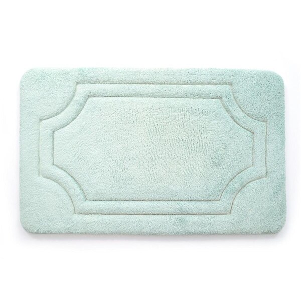 Stephan Roberts Home Stephan Roberts Home BFDM-24817-12 17 x 24 in. Luxurious Memory Foam Bath Mat with Water Shield Technology - Misty Blue - BFDM-24C817-12