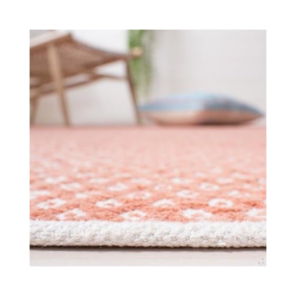 Safavieh 6 x 6 ft. Square Boston Hand Woven Bath Mats- Orange - BOS685C-6SQ