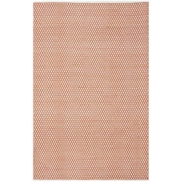 Safavieh 6 x 6 ft. Square Boston Hand Woven Bath Mats- Orange - BOS685C-6SQ