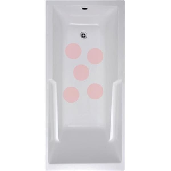 Versatraction VersaTractiion's Kahuna Grip 5 in. x 5 in. Circle Mat Pink - Pack of 5 - NSM-CIR5PNK