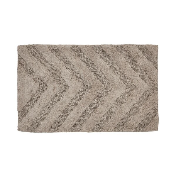 Better Trends Hugo Collection 100% Cotton 21' x 34' Rectangle Bath Rug in Sand - BAHG2134SD