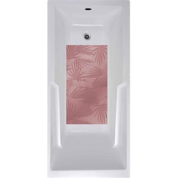 Versatraction VersaTraction's Kahuna Grip Bathmat -  Palm Frond Burgundy - CAZA-PFBRG1