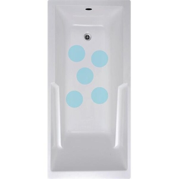 Versatraction VersaTractiion's Kahuna Grip 5 in. x 5 in. Circle Mat in Blue - Pack of 5 - NSM-CIR5BLU