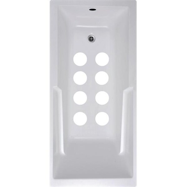 Versatraction VersaTractiion's Kahuna Grip 4 in. x 4 in. Circle Mat in White - Pack of 8 - NSM-CIR4WHT