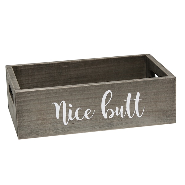 Elegant Designs Three Piece Decorative Wood Bathroom Set, Large, Cheeky - HG3000-RGC