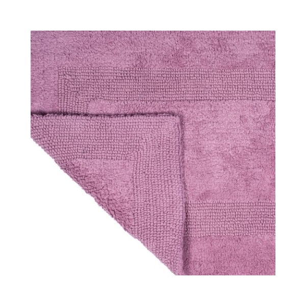 Hastings Home 100-percent Cotton Bathmat 24x60 Long Bathroom Runner, Reversible, Soft, Absorbent, Rug, Rose - 644390WDG