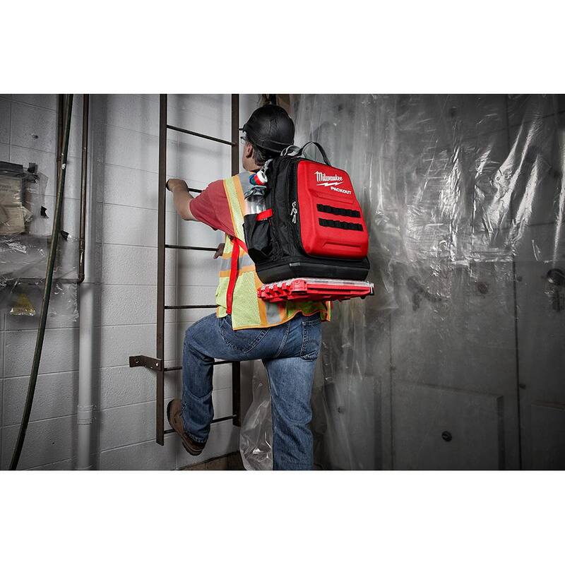 Milwaukee 15 in. PACKOUT Backpack with 7-in-1 Combination Wire Stripper Pliers - 48-22-8301-48-22-3078