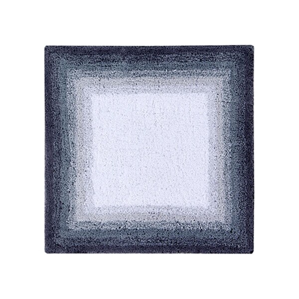 Better Trends Torrent Collection 100% Cotton 24' Square Bath Rug in Gray - BATO24SGRY