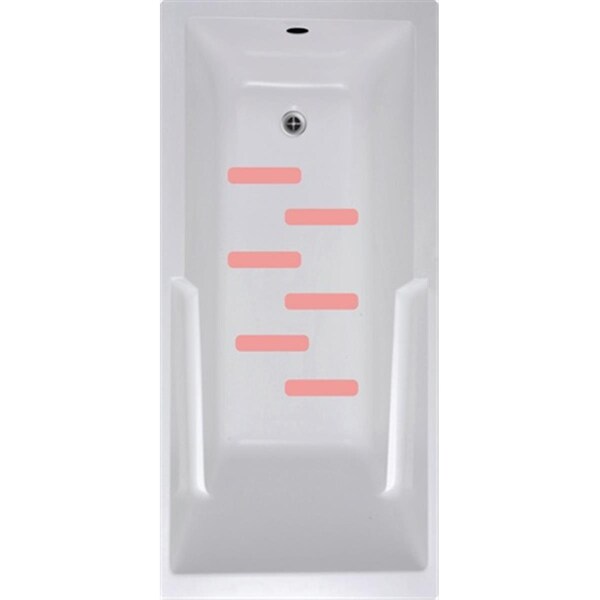 Versatraction VersaTractiions Kahuna Grip 2 in x 9 in Multi Use Tread Mat in Pink 6PK - NSM29PT
