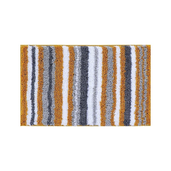 Better Trends Griffie Collection 100% Polyester  20' x 32' Rectangle Bath Rug in Mustard - BAGR2032MUS