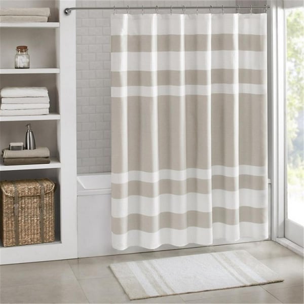 Madison Park Spa Cotton Reversible Bath Rug - Taupe - MP72-1542