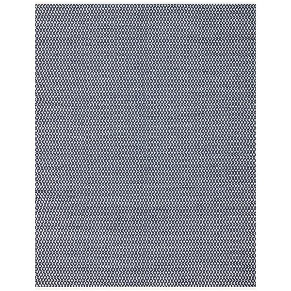 Safavieh 8 x 10 ft. Large Rectangle Boston Hand Woven Bath Mats- Navy - BOS685D-8