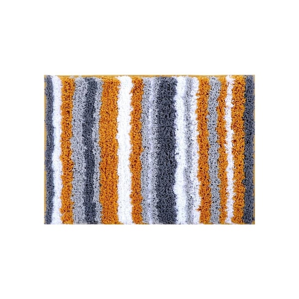 Convenience Concepts Griffie Collection 100% Polyester  17' x 24' Rectangle Bath Rug in Mustard - HI3139527