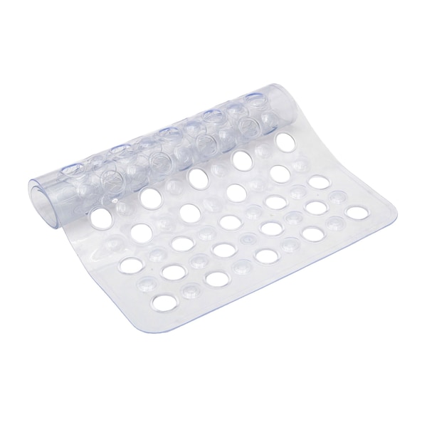 Kenney Mfg Non-Slip Bath, Shower, and Tub Mat with Suction Cups, Clear - KN67243