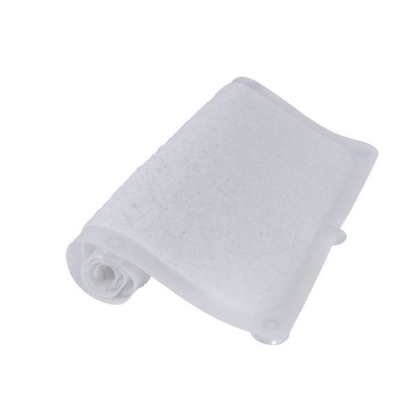 Kenney Mfg 17in x 29in Loofah Bath Mat, Clear - KN67258