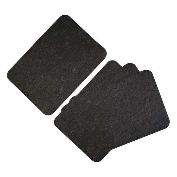 Pig Sink Dryer Mat, Black, Thickness 1/8", PK4 - GRP7006-BK