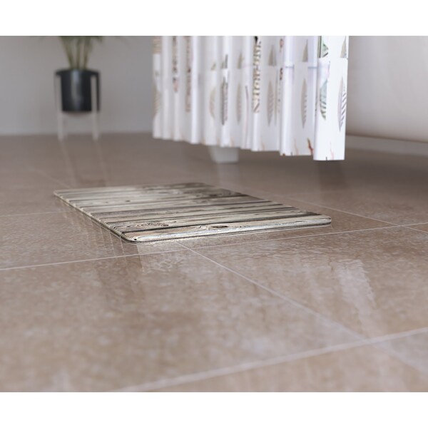 Castello Usa Diatomite Quick-Dry Stone Bath Mat - Wood, Medium - CB-DBM-WOOD
