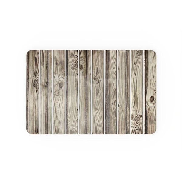 Castello Usa Diatomite Quick-Dry Stone Bath Mat - Wood, Medium - CB-DBM-WOOD