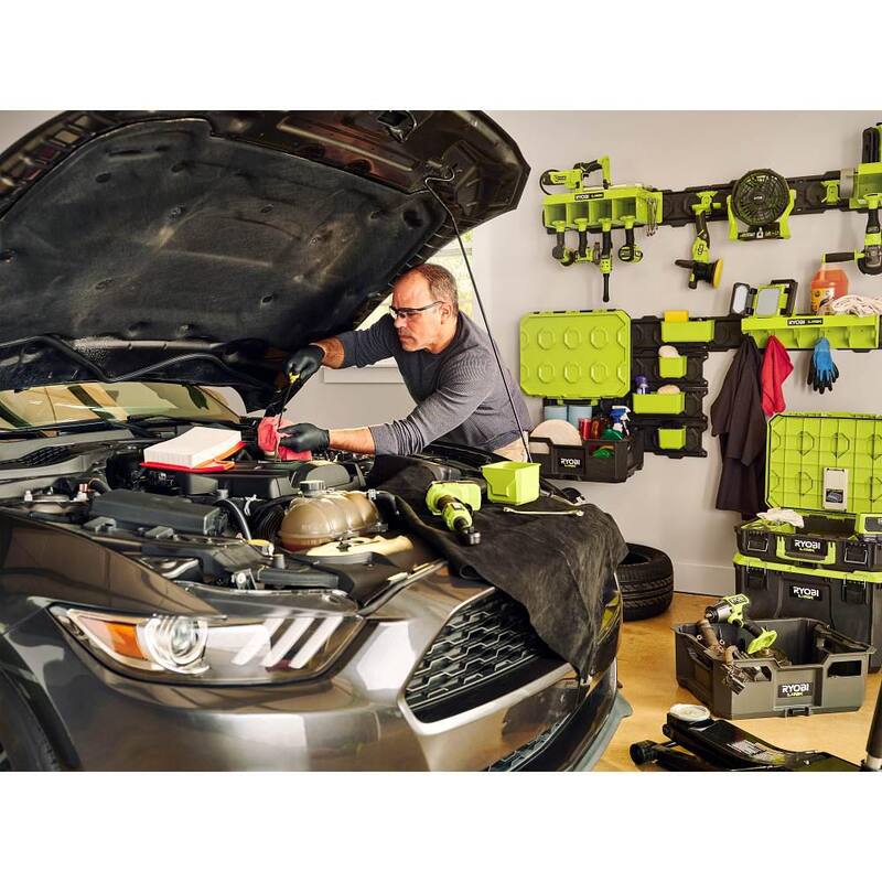 RYOBI LINK Rolling Tool Box w/ Medium Tool Box and Wall Rail (2-Pack) - STM201-STM102-STM504