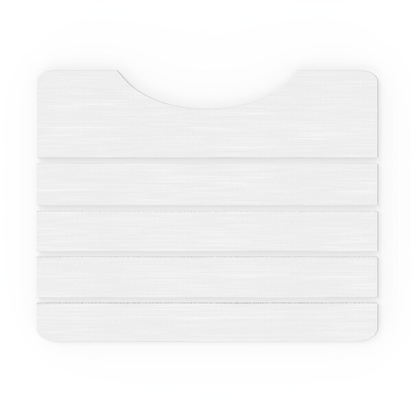 Castello Usa Diatomite Quick-Dry Stone Toilet Contour Mat - White - CB-DTM-W