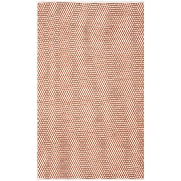 Safavieh 5 x 8 ft. Medium Rectangle Boston Hand Woven Bath Mats- Orange - BOS685C-5