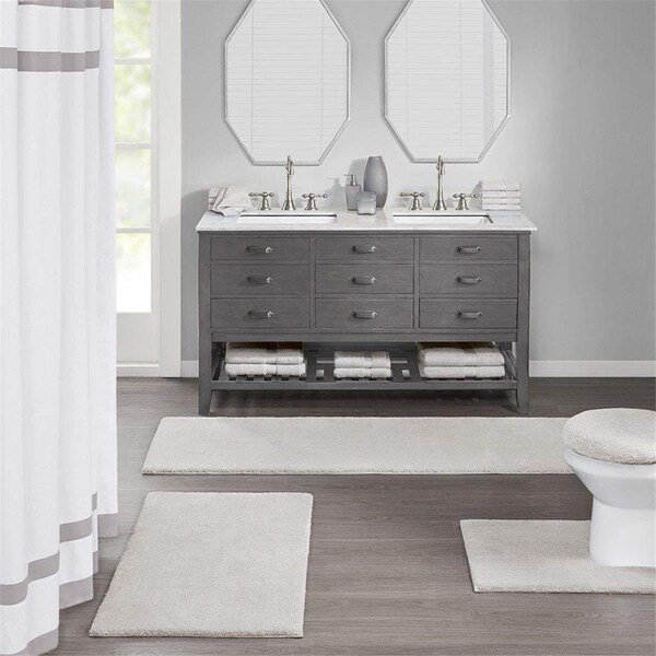 Madison Park 24 x 40 in. Bath Rug - Taupe - MPS72-385