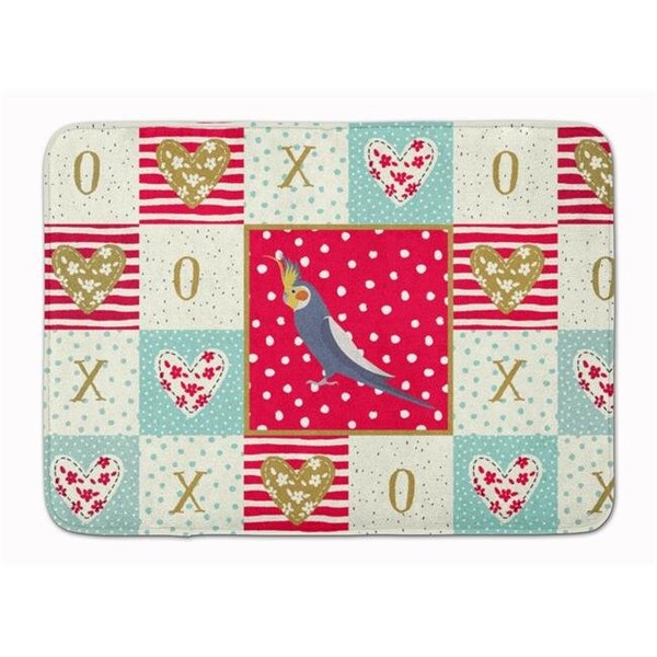 Carolines Treasures Carolines Treasures CK5521RUG 19 x 27 in. Cockatiel Love Machine Washable Memory Foam Mat - CK5521RUG