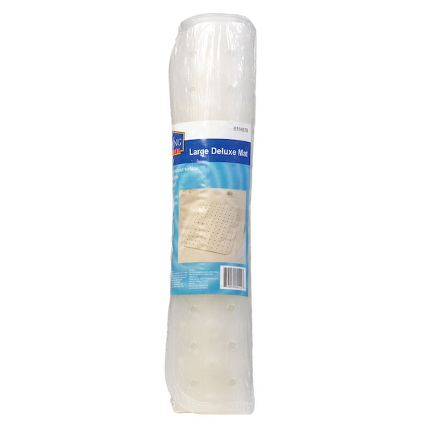 Living Accents Living Accents 31-1/2 in. L X 15 in. W Clear Vinyl Bath Mat Latex Free - MB3206-CLEAR