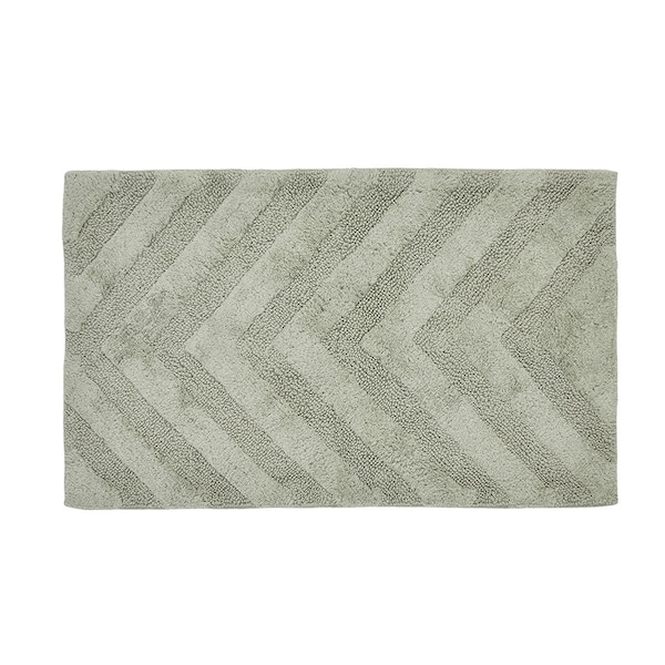 Better Trends Hugo Collection 100% Cotton 17' x 24' Rectangle Bath Rug in Sage - BAHG1724SA