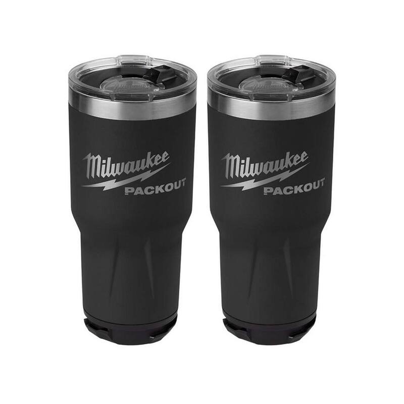 Milwaukee PACKOUT Black 30 oz. Tumbler 2PK - 48-22-8393B-48-22-8393B