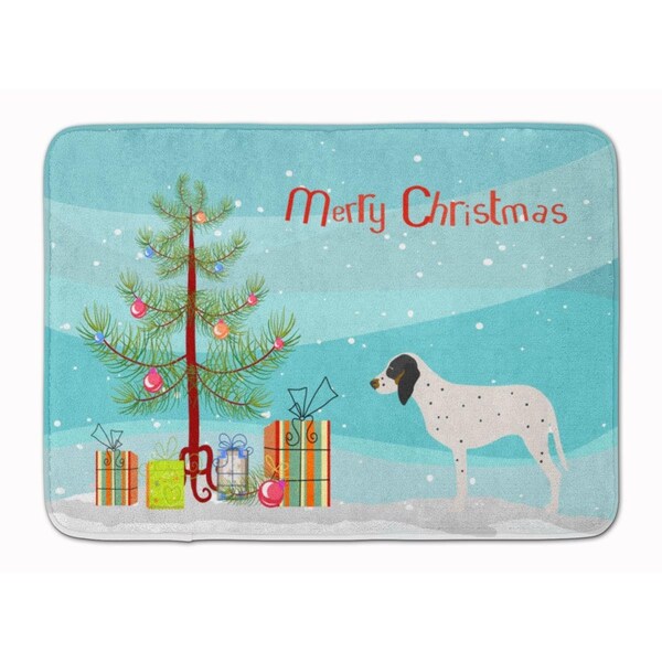 Carolines Treasures Gascon Saintongeois Christmas Machine Washable Memory Foam Mat - BB8437RUG