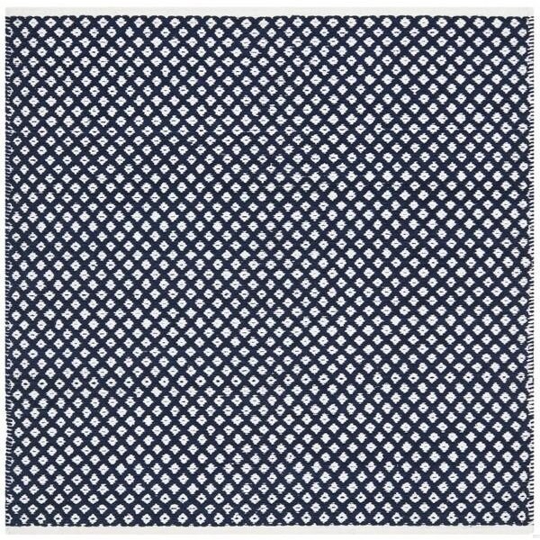 Safavieh 5 x 8 ft. Medium Rectangle Boston Hand Woven Bath Mats- Navy - BOS685D-5