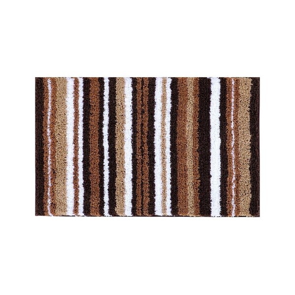 Better Trends Griffie Collection 100% Polyester  20' x 32' Rectangle Bath Rug in Cafe - BAGR2032CAF
