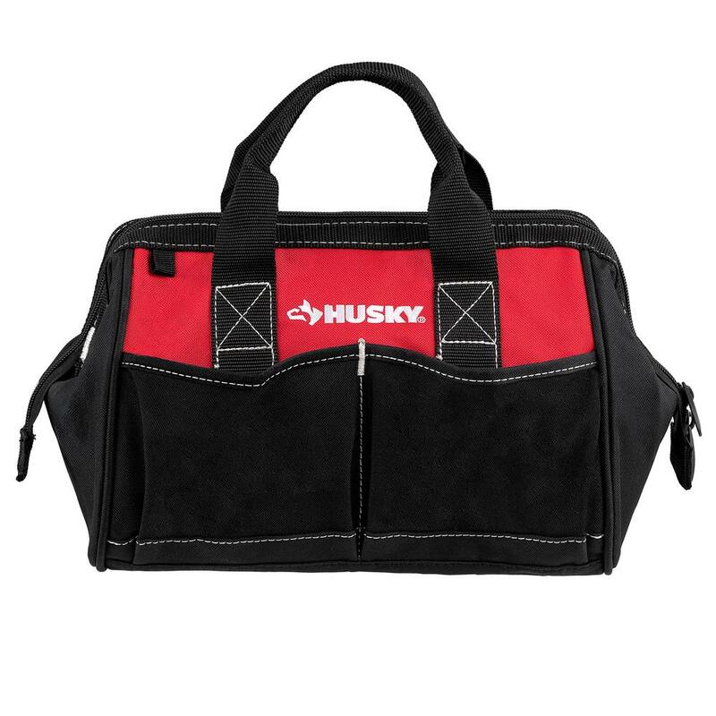 Husky 12 in 4 Pocket Zippered Tool Bag - HD60012-TH