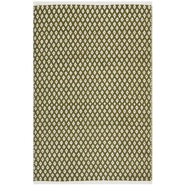 Safavieh 2 ft.-3 in. x 7 ft. Runner Boston Hand Woven Bath Mats- Olive - BOS685B-27