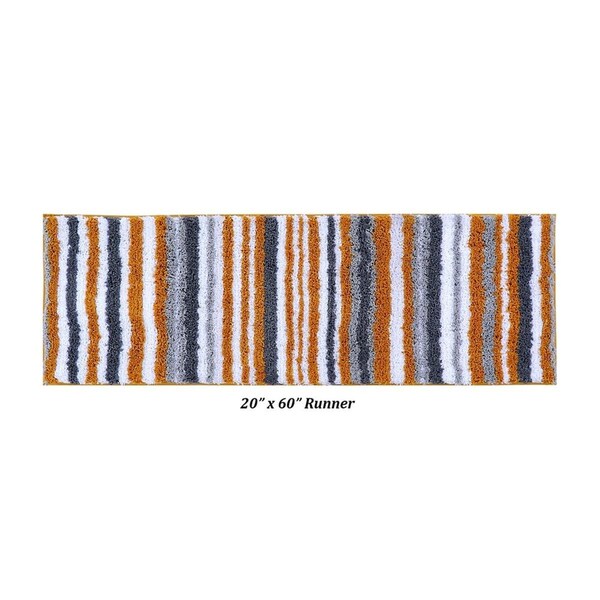 Convenience Concepts Griffie Collection 100% Polyester  20' x 60' Runner Bath Rug in Mustard - HI3685617