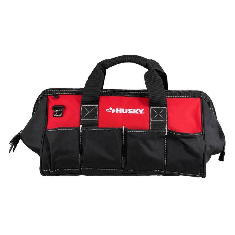 Husky 18 in. 14 Pocket Zippered Tool Bag - HD60018-TH