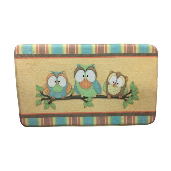 Designed To Furnish Whos Hoo Owl Trio Bathroom Mat - DE2773400