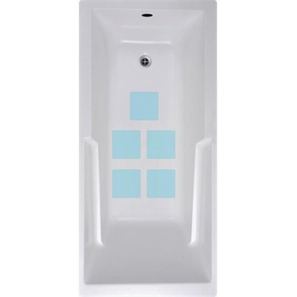 Versatraction VersaTractiion's Kahuna Grip 5 in. x 5 in. Squares Mat in Blue - Pack of 5 - NSM-SQR5BLU
