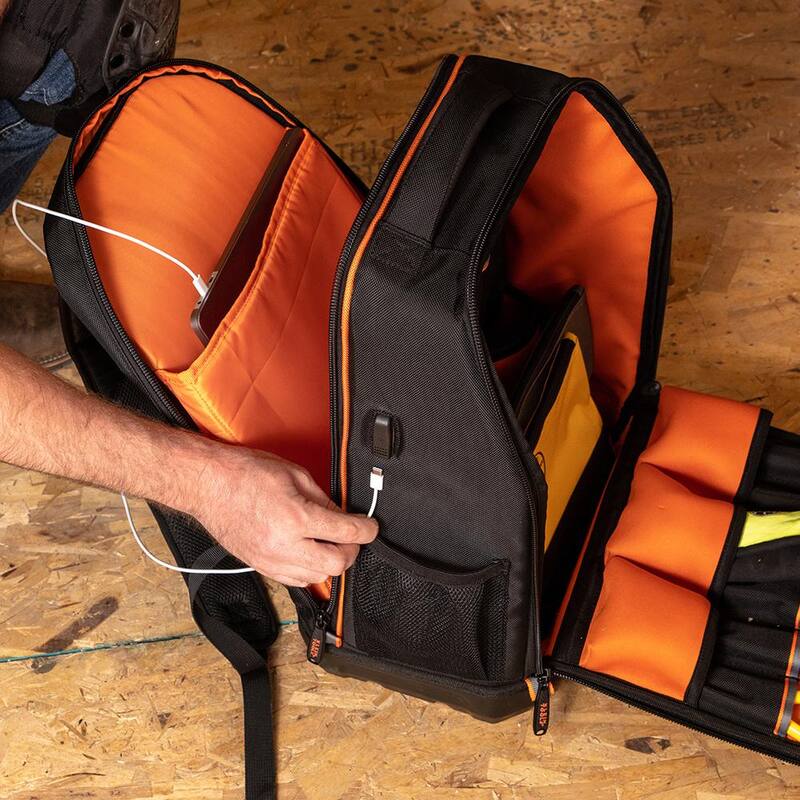 Klein Tools Tradesman Pro 20 in. XL Tech Tool Bag Backpack, 28 Pockets - 62805BPTECH