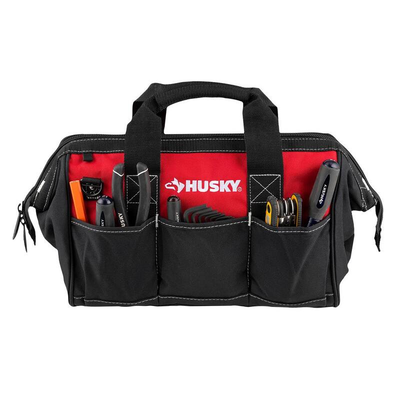 Husky 15 in. 8 Pocket Zippered Tool Bag - HD60015-TH