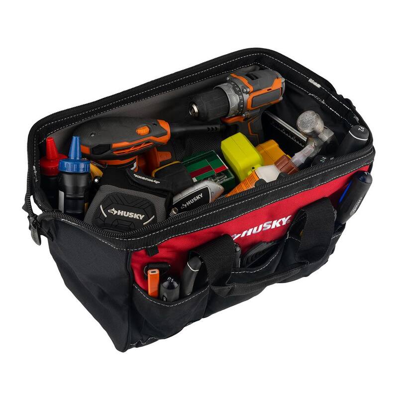 Husky 15 in. 8 Pocket Zippered Tool Bag - HD60015-TH