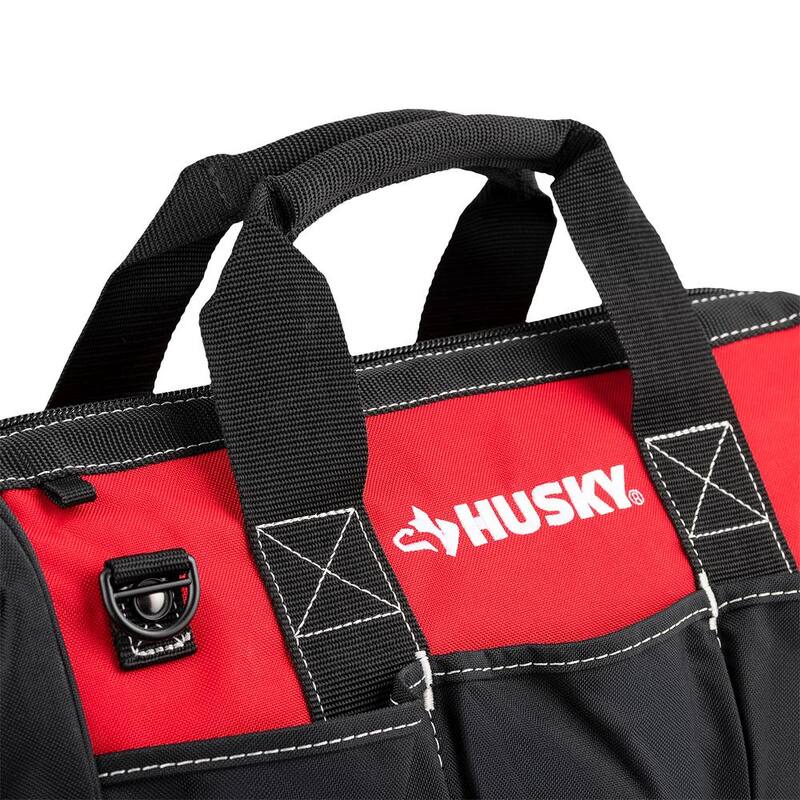 Husky 15 in. 8 Pocket Zippered Tool Bag - HD60015-TH