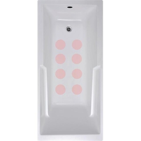 Versatraction VersaTractiion's Kahuna Grip 4 in. x 4 in. Circle Mat in Pink - Pack of 8 - NSM-CIR4PNK