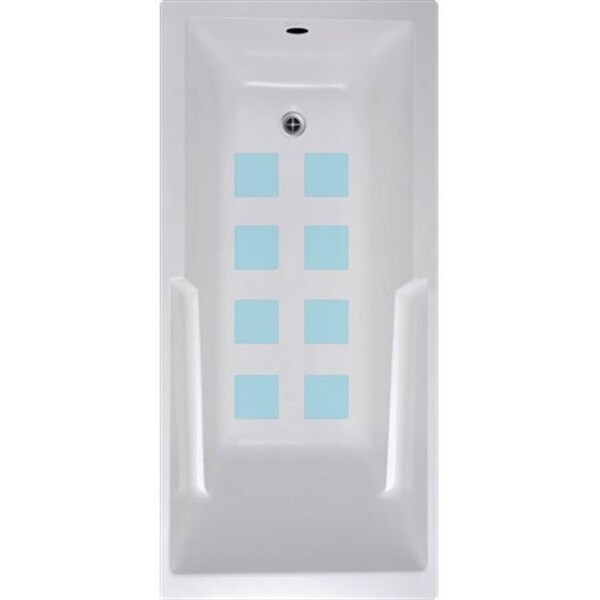 Versatraction VersaTractiion's Kahuna Grip 4 in. x 4 in. Squares Mat in Blue - Pack of 8 - NSM-SQR4BLU