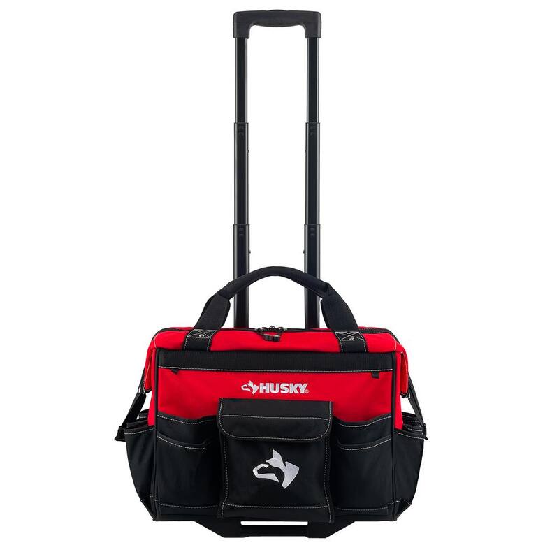 Husky 18 in. 18 Pocket Rolling Tool Bag - HD65018-TH
