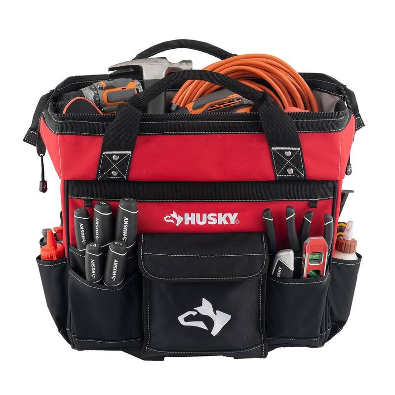 Husky 18 in. 18 Pocket Rolling Tool Bag - HD65018-TH