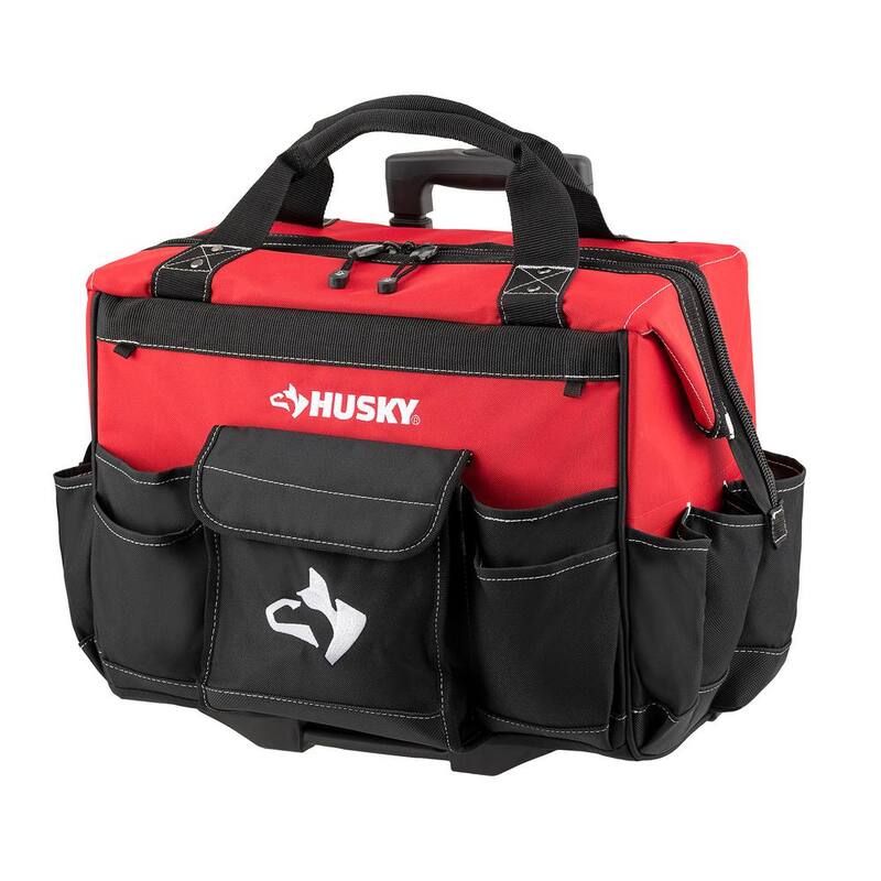 Husky 18 in. 18 Pocket Rolling Tool Bag - HD65018-TH